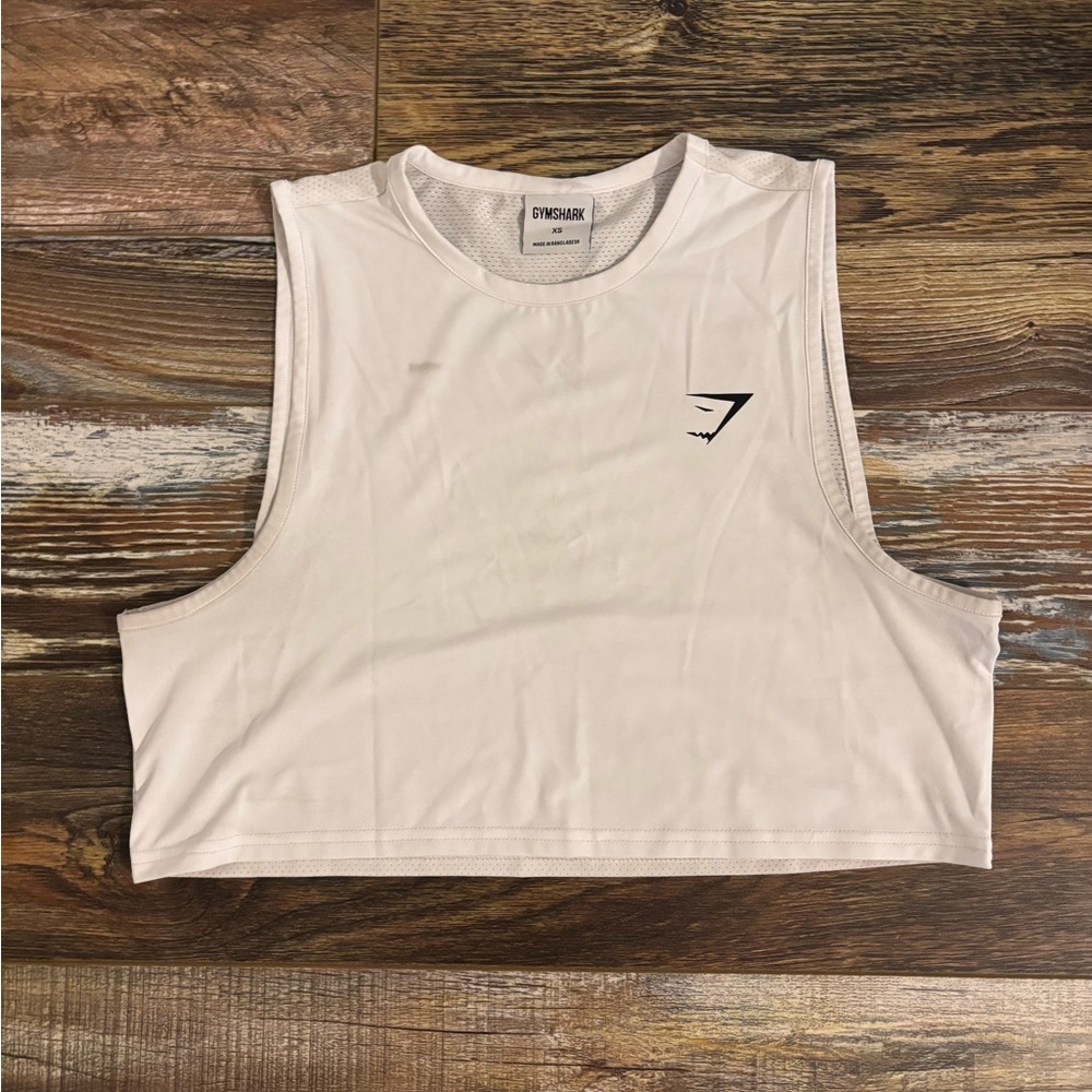 Gymshark women’s cropped tank top size xs few stains shown in the pictures